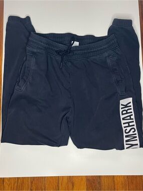Gymshark Blue Medium Sweatshirt with Contrasting White Label